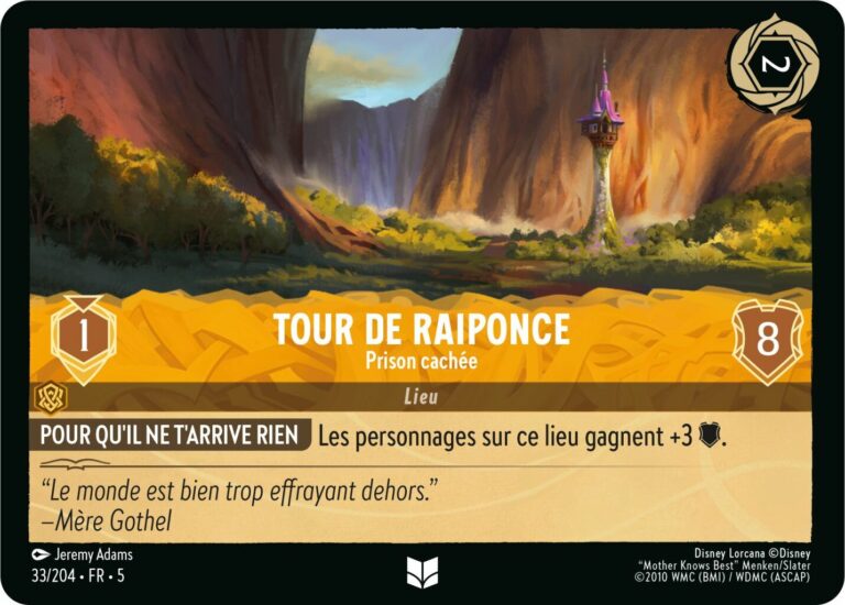 33/204-FR-5 - Tour de Raiponce (foil)