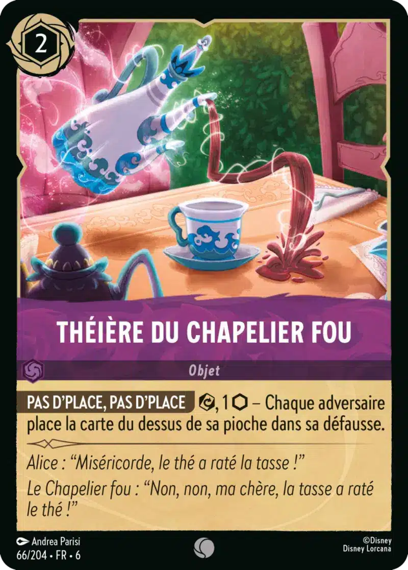 66/204-FR-6 - Théière du Chapelier Fou